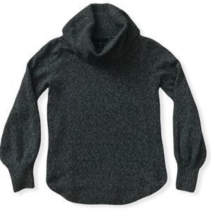 Tahari XS Charcoal Grey Cowl-neck Sweater
